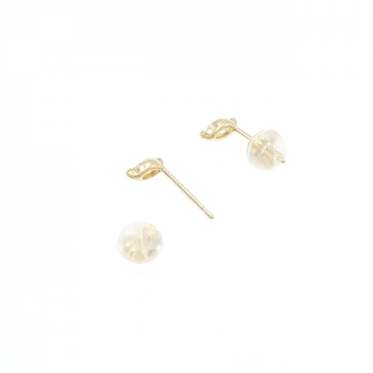 【新品】K18YG ダイヤモンド ピアス 0.24CT