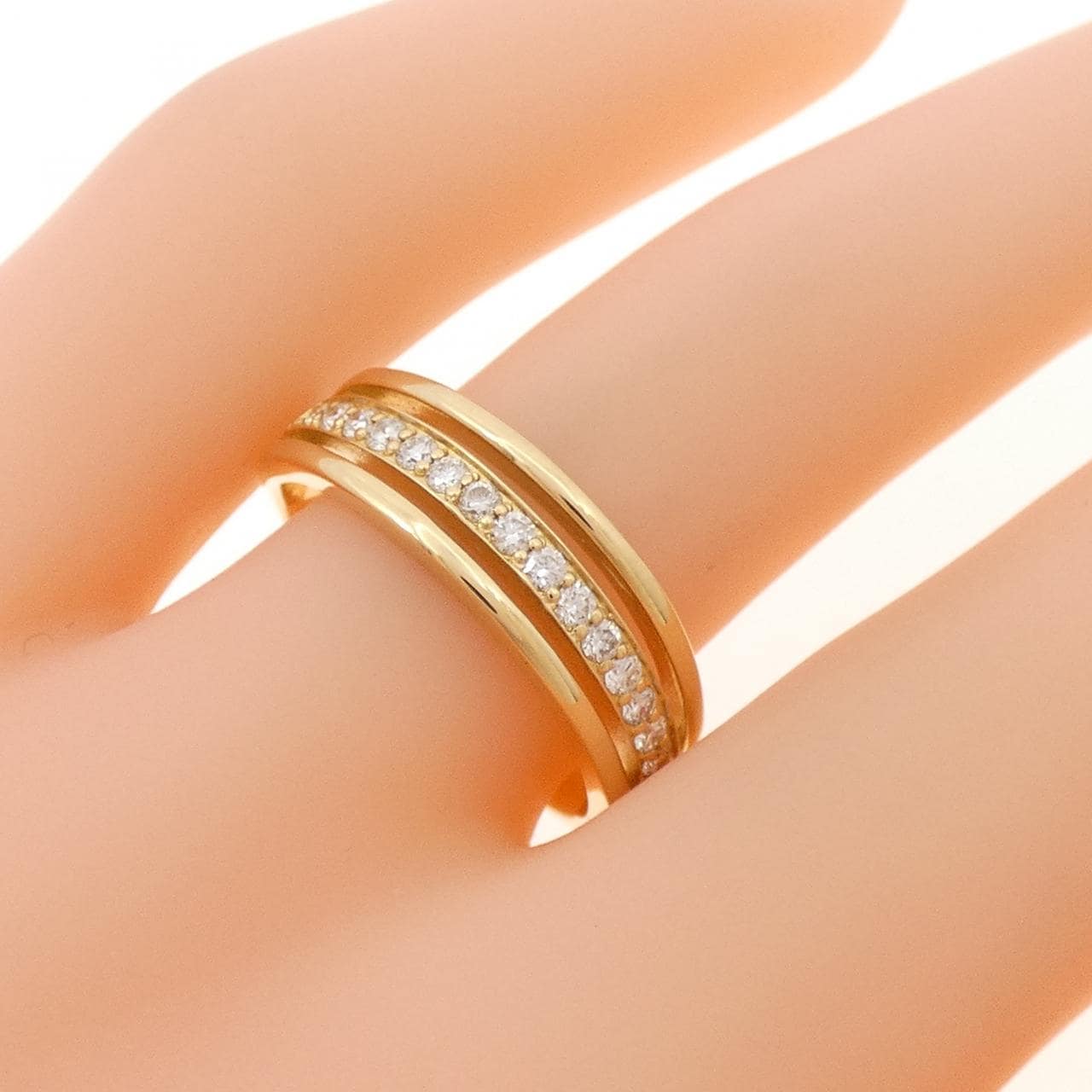 K18YG ダイヤモンド リング 0.26CT