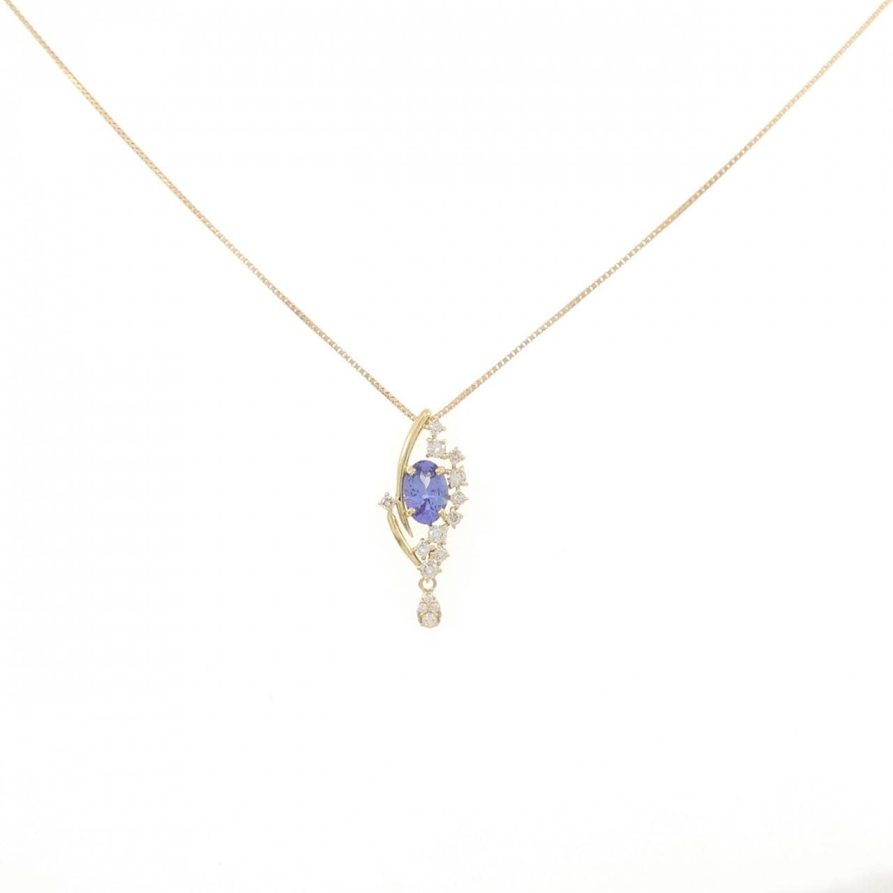 K18YG タンザナイト ネックレス 0.63CT