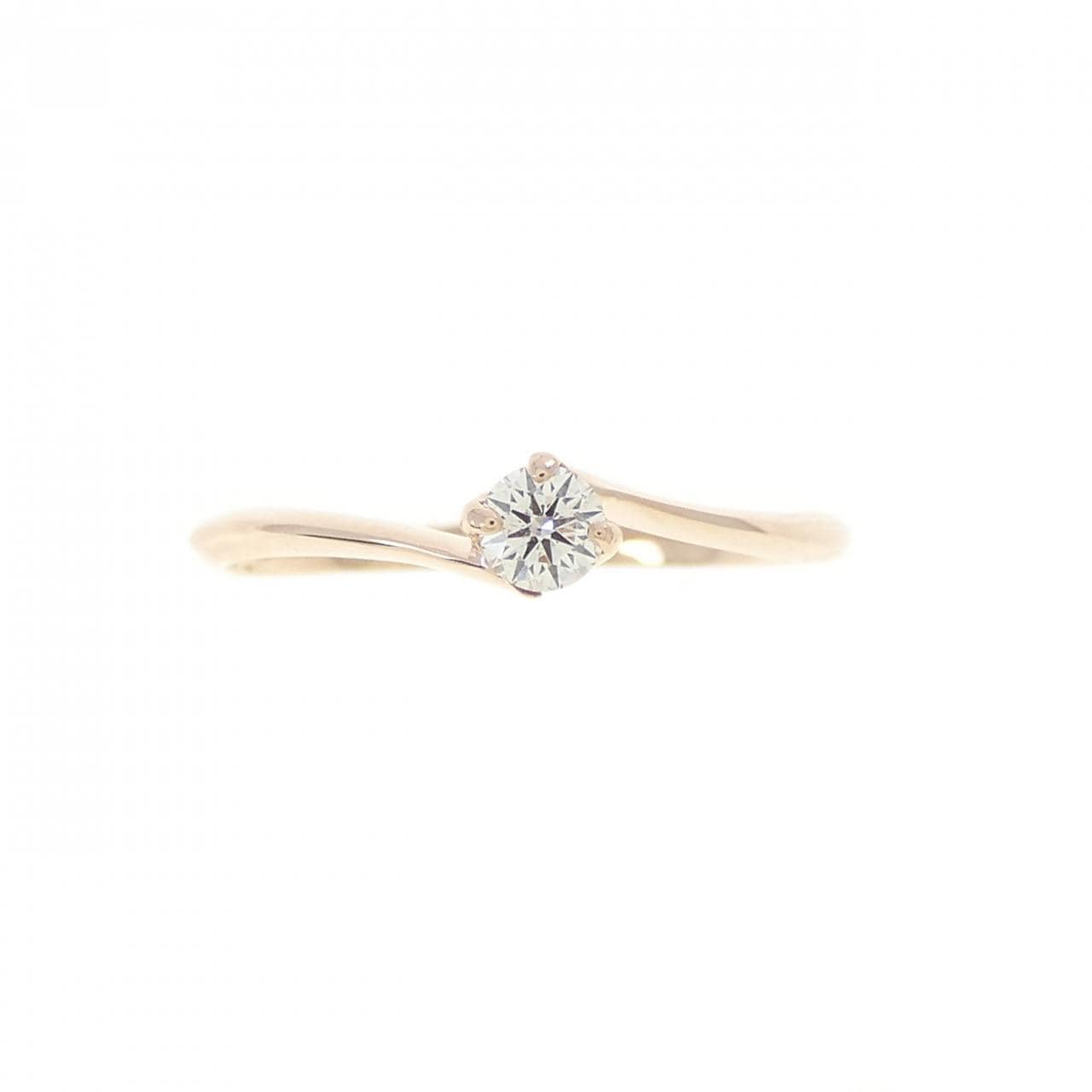 K10PG ダイヤモンド リング 0.10CT