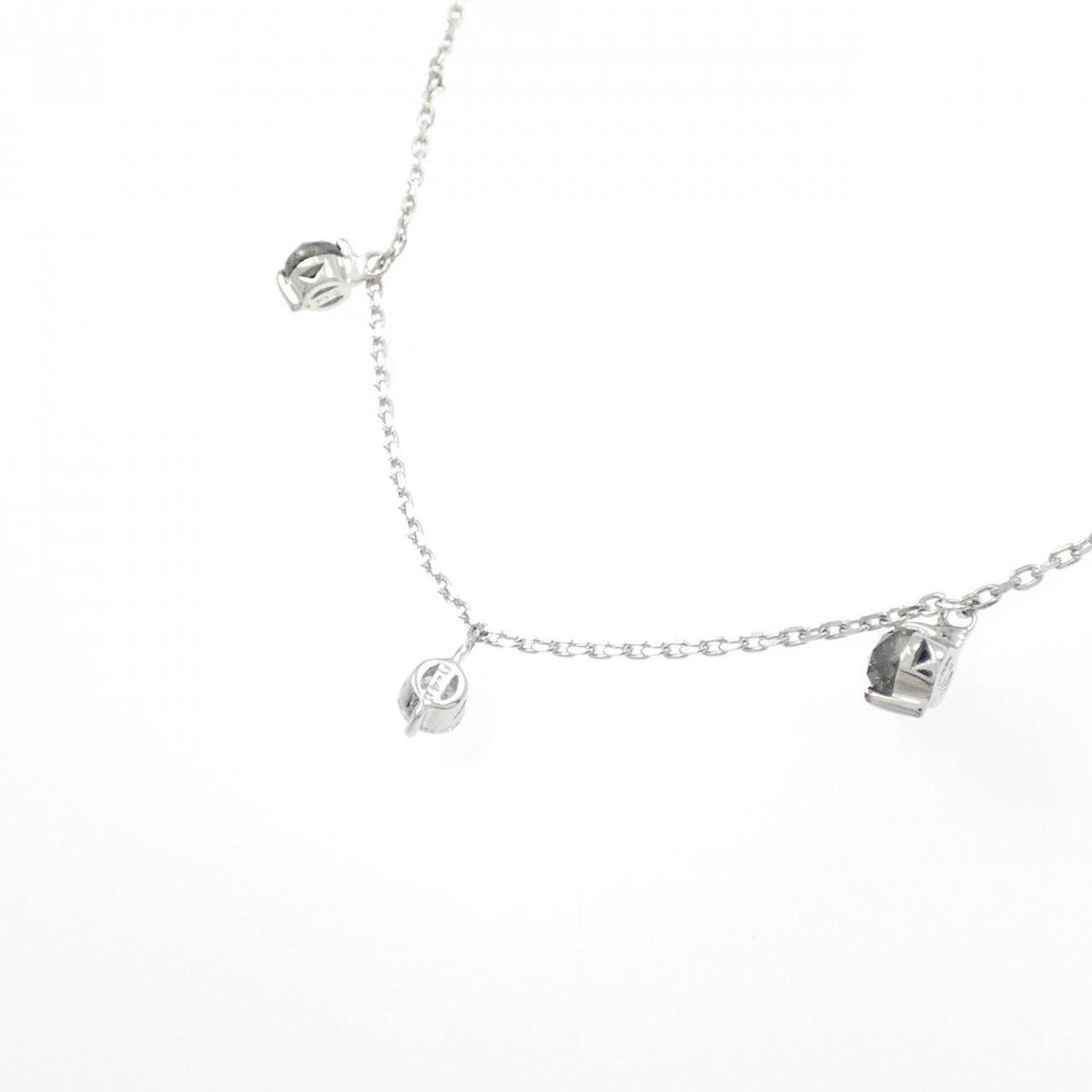 K18WG ダイヤモンド ネックレス 0.43CT
