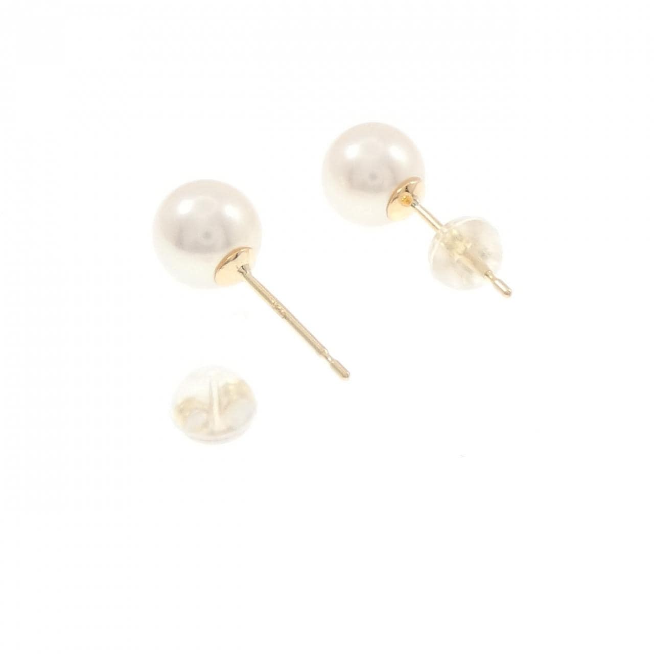 K18YG アコヤパール ピアス 7.4mm