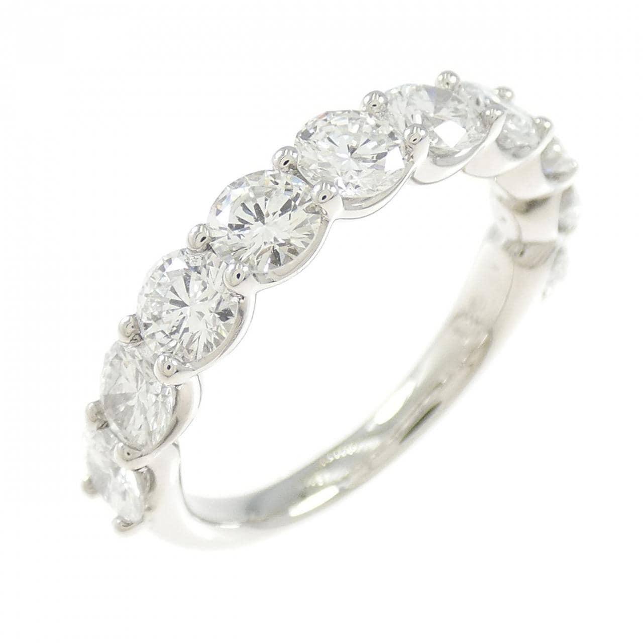 PT900 ハーフエタニティ ダイヤモンド リング 1.89CT