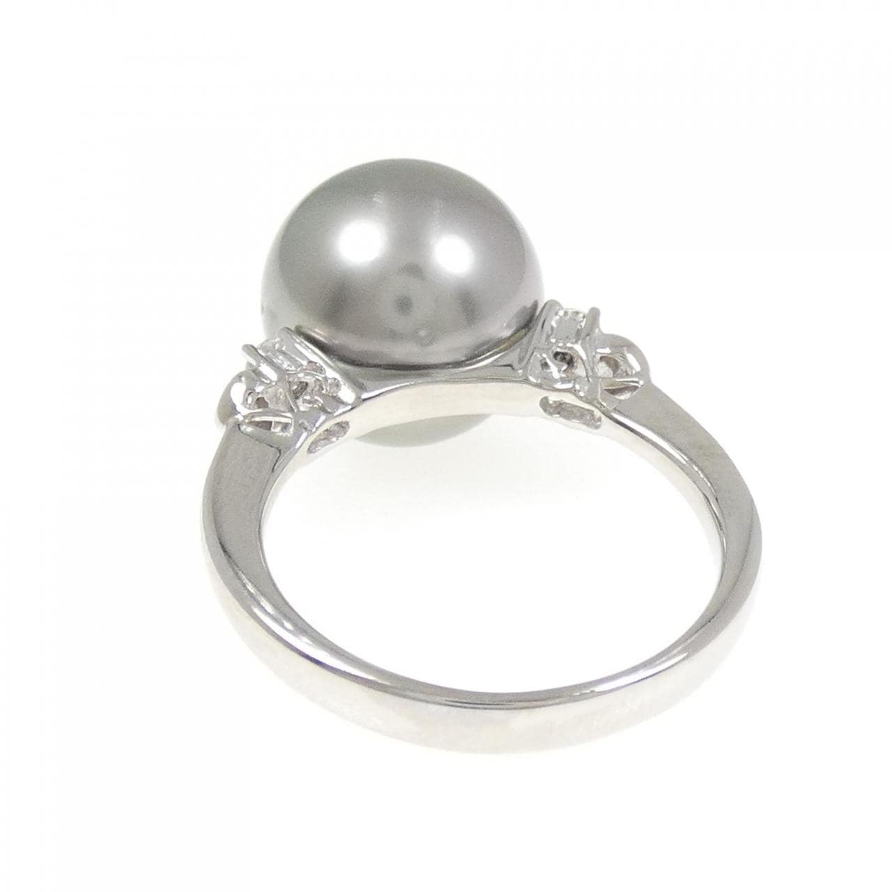 PT950 黒蝶パール リング 12.9mm