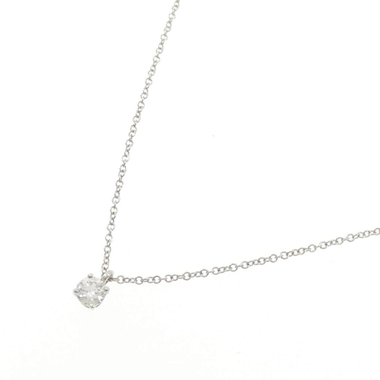 ティファニー ソリティア ネックレス 0.22CT F VVS2 3EXT