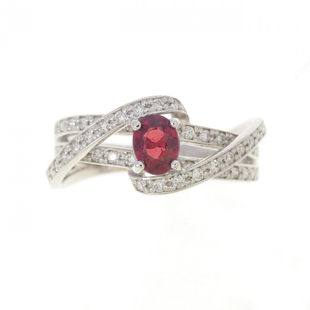 PT950 ルビー リング 0.37CT