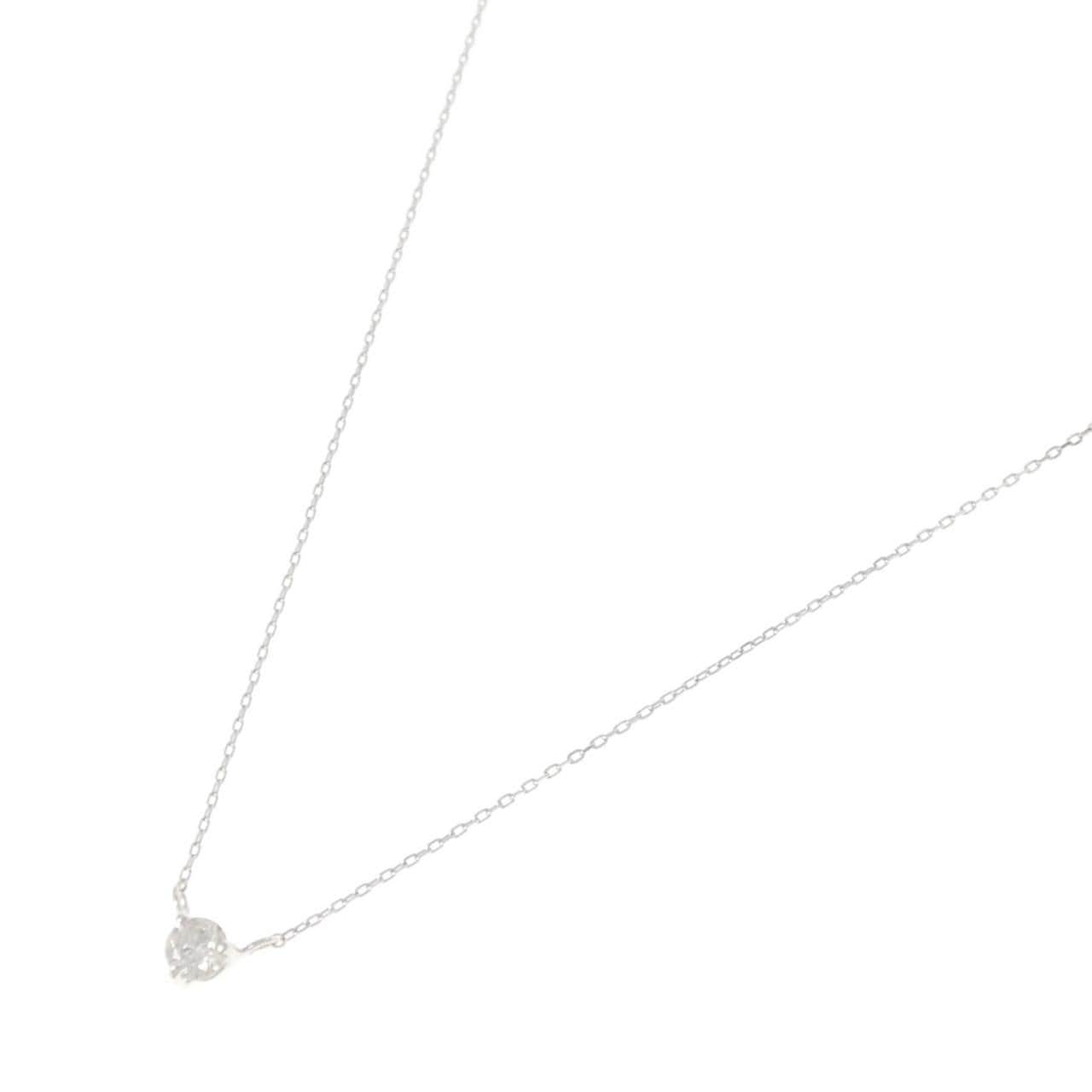 K10WG ダイヤモンド ネックレス 0.15CT