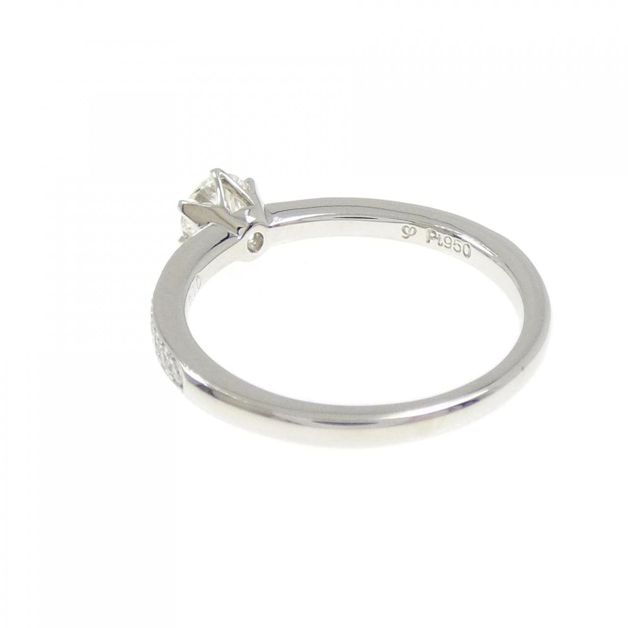 PT950 ダイヤモンド リング 0.301CT I VS2 3EXT H&C