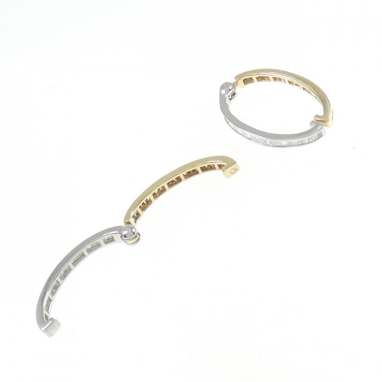 K18YG/PT950 Diamond Earrings 1.00CT
