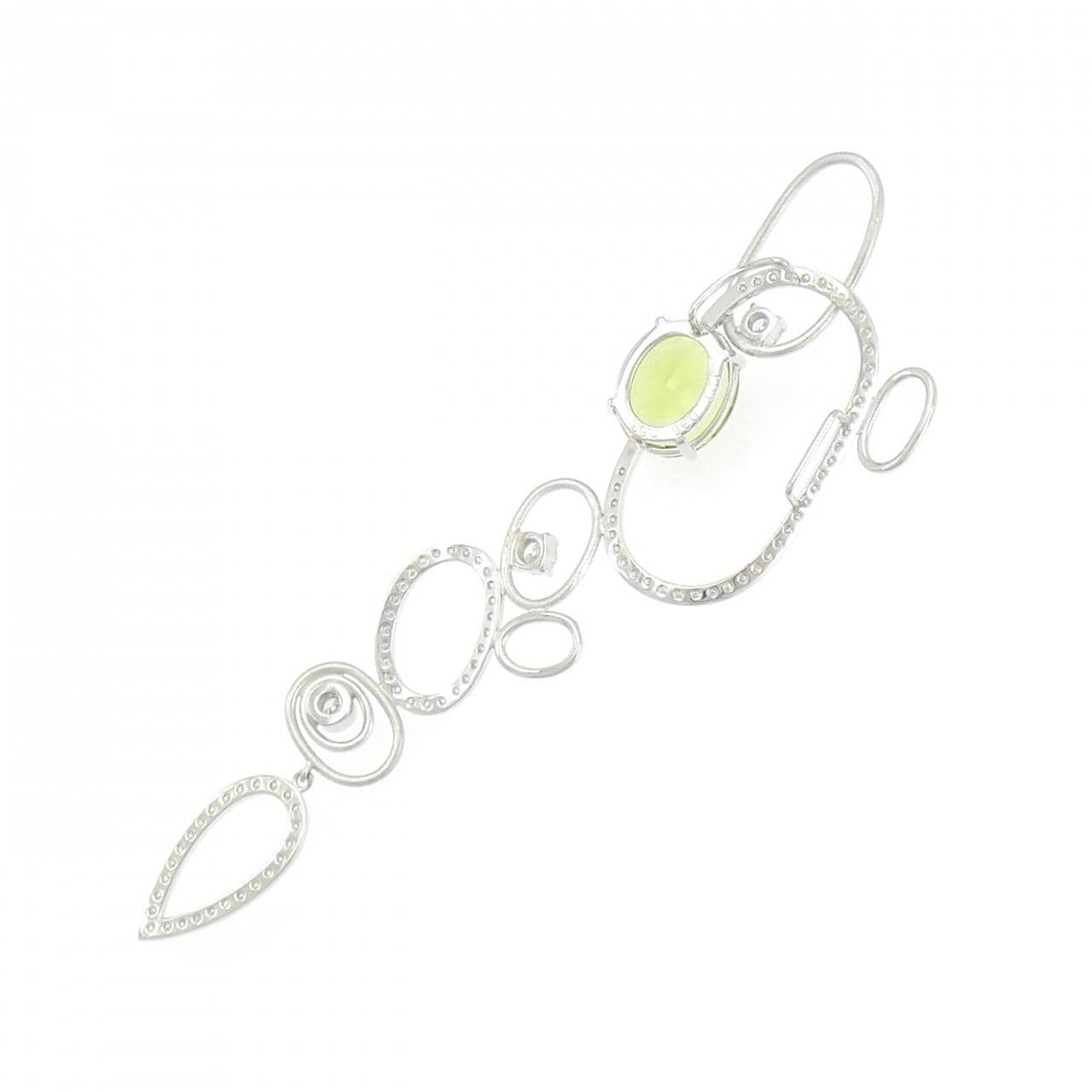PT900 ペリドット ペンダント 4.23CT