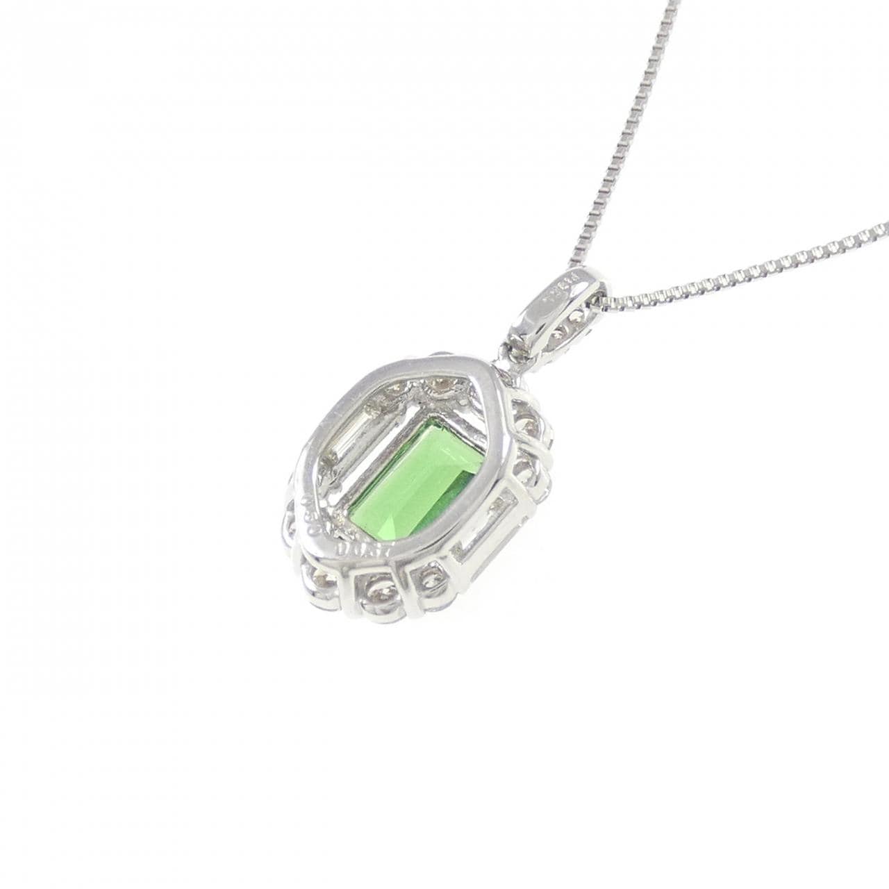 PT Green Garnet Necklace 0.50CT