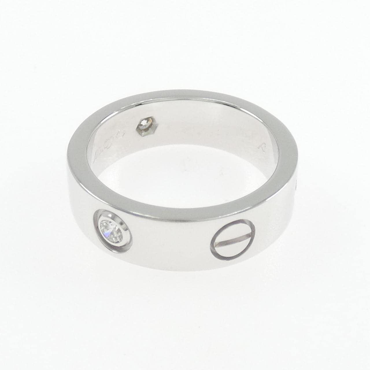 カルティエ ラブ ハーフダイヤ リング