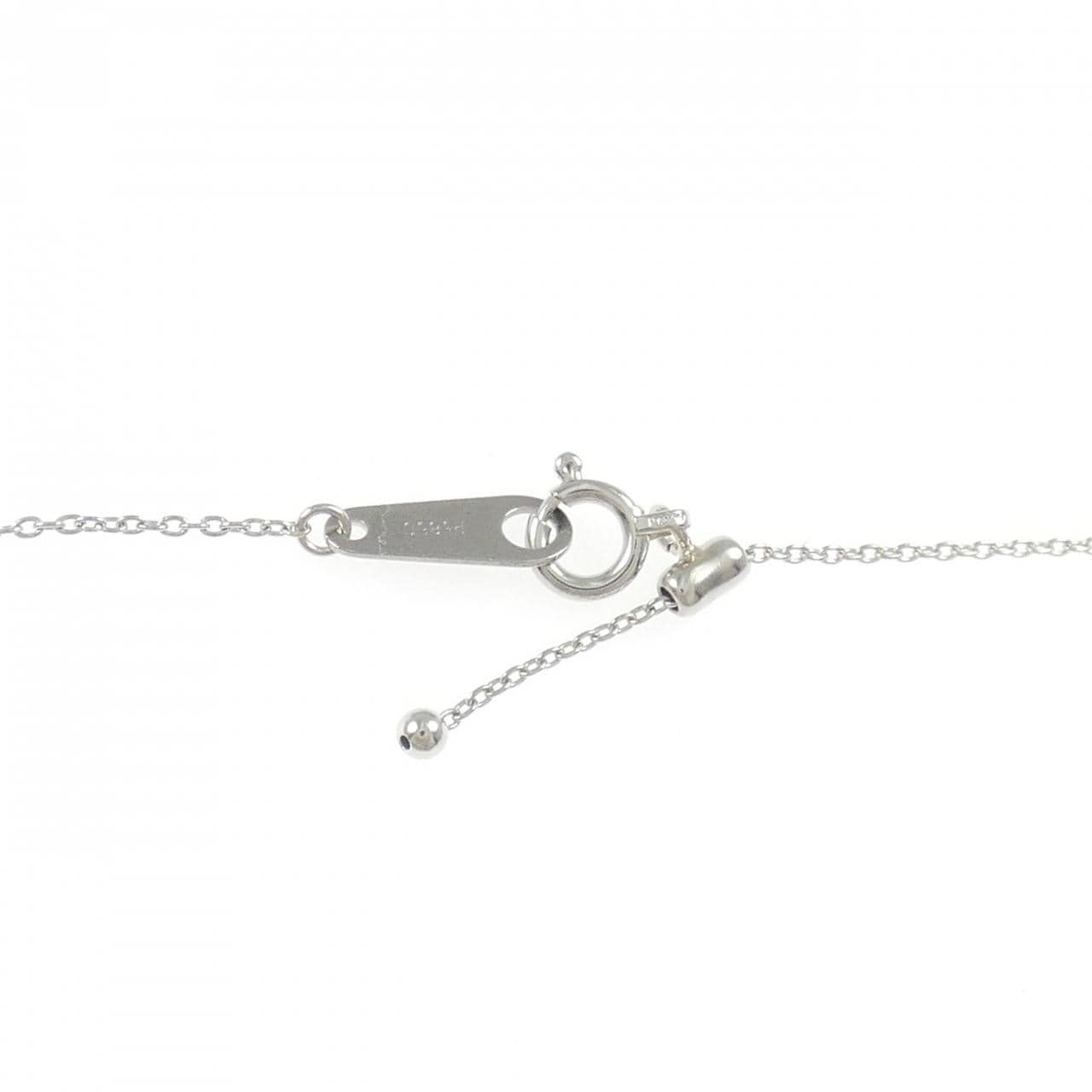 PT900/PT850 スマイル ダイヤモンド ネックレス 0.01CT