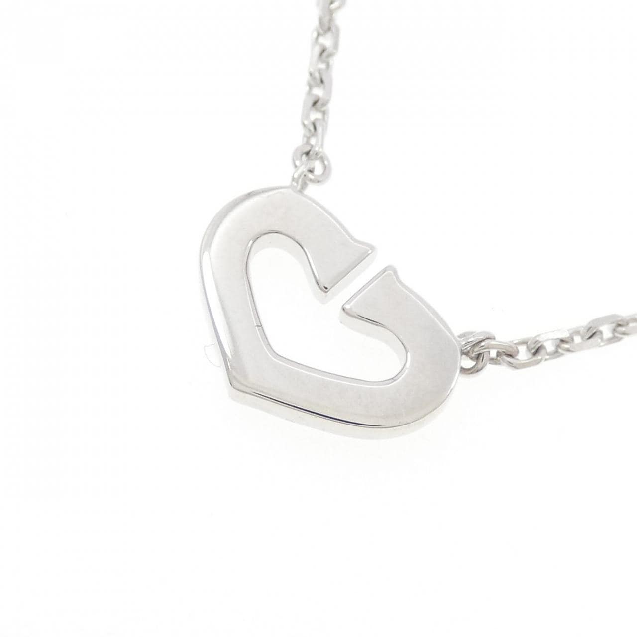 カルティエ Cハート ネックレス