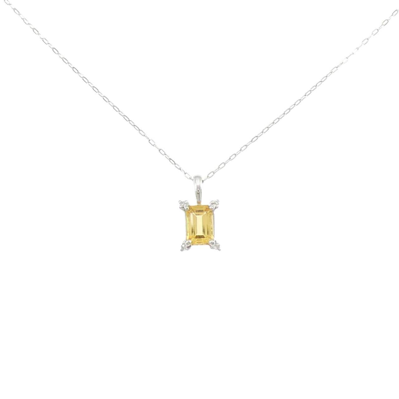 PT900/PT850 シトリン ネックレス