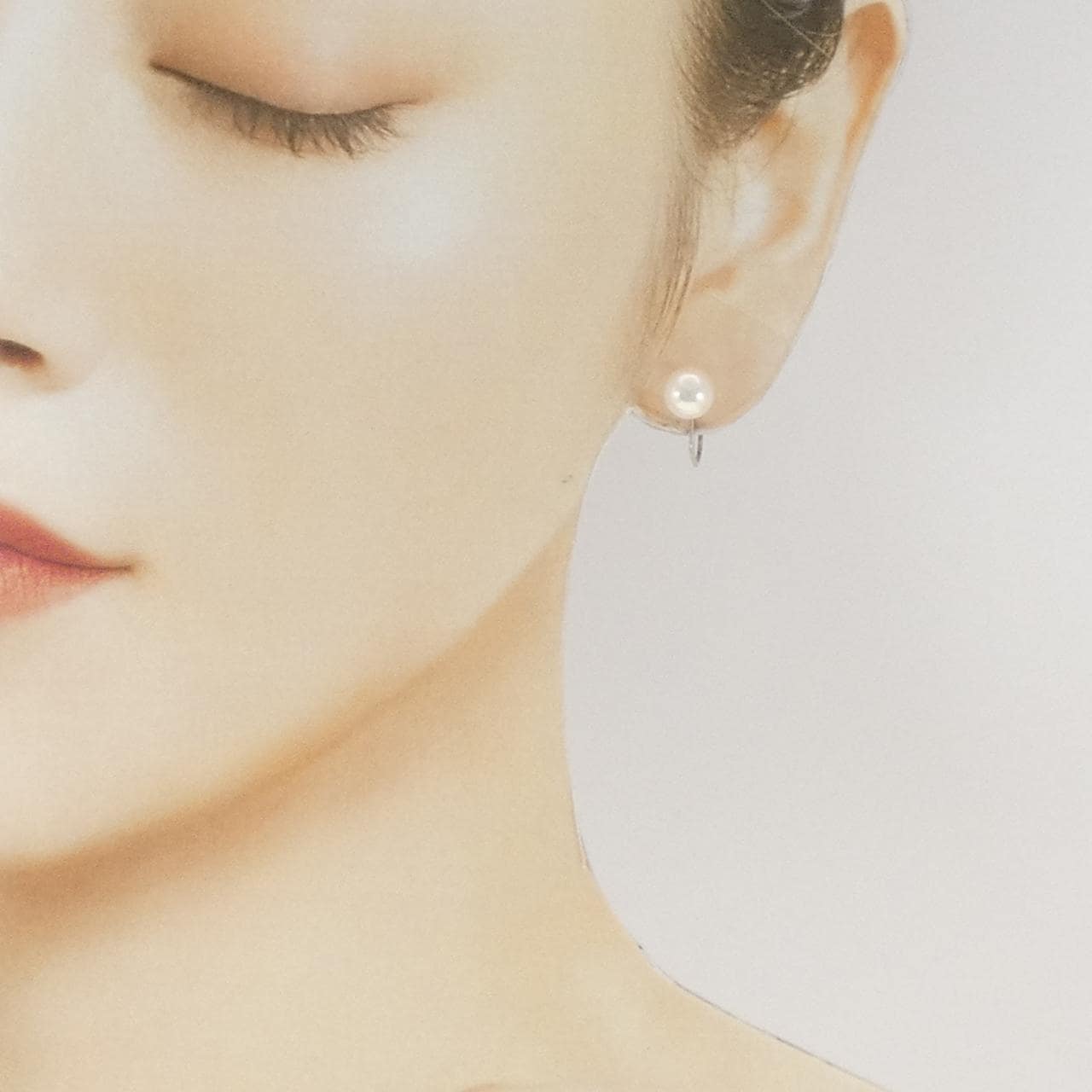 PT900 アコヤパール イヤリング 7.3mm