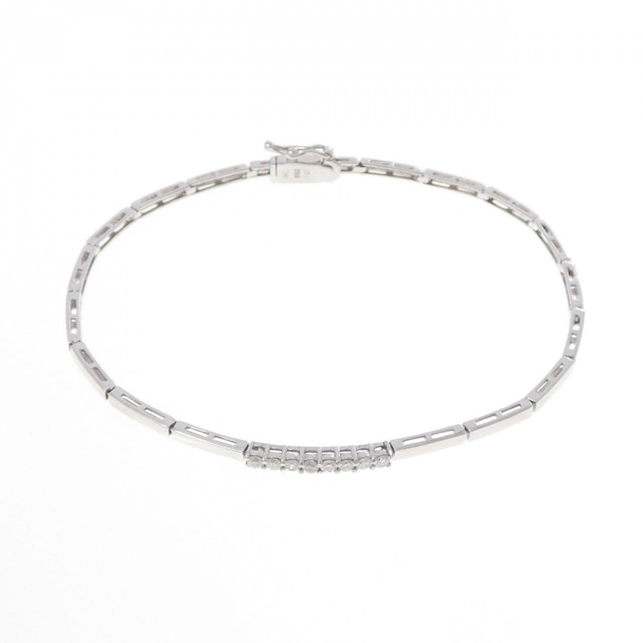 K18WG ダイヤモンド ブレスレット 0.20CT