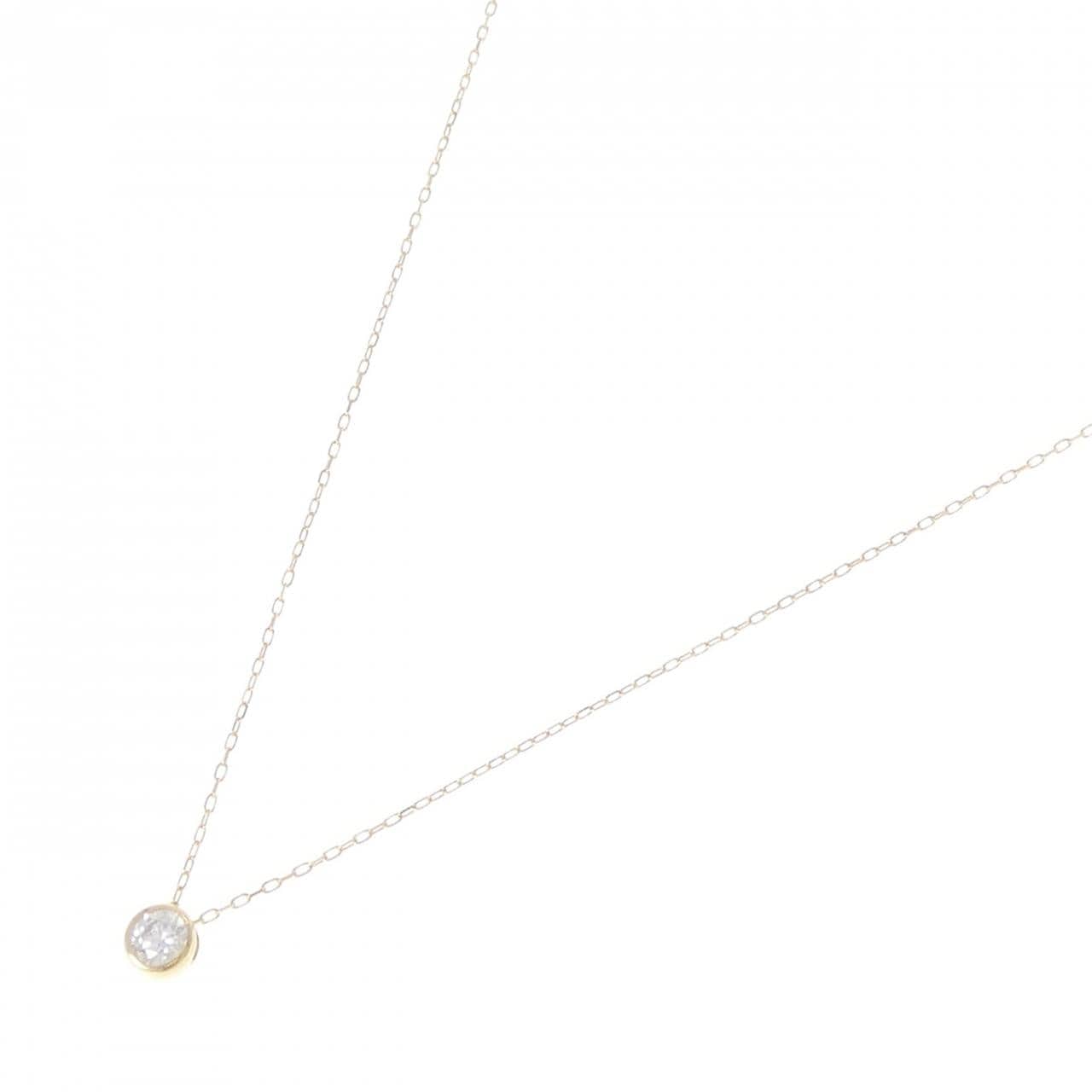 K18YG ダイヤモンド ネックレス 0.08CT