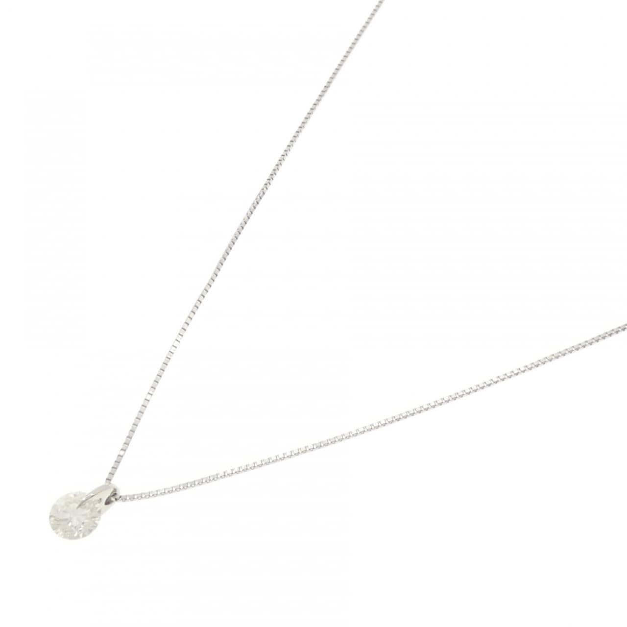 PT900/PT850 ソリティア ダイヤモンド ネックレス 0.620CT