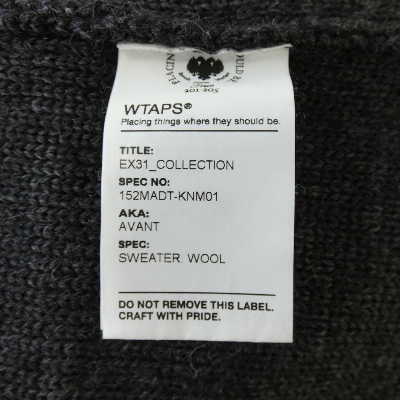 ダブルタップス WTAPS 152MADT-KNM01 ニット