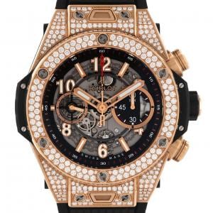 Hublot Big Bang Unico King Gold Pavé 411.OX.1180.RX.1704 PG/RG Automatic