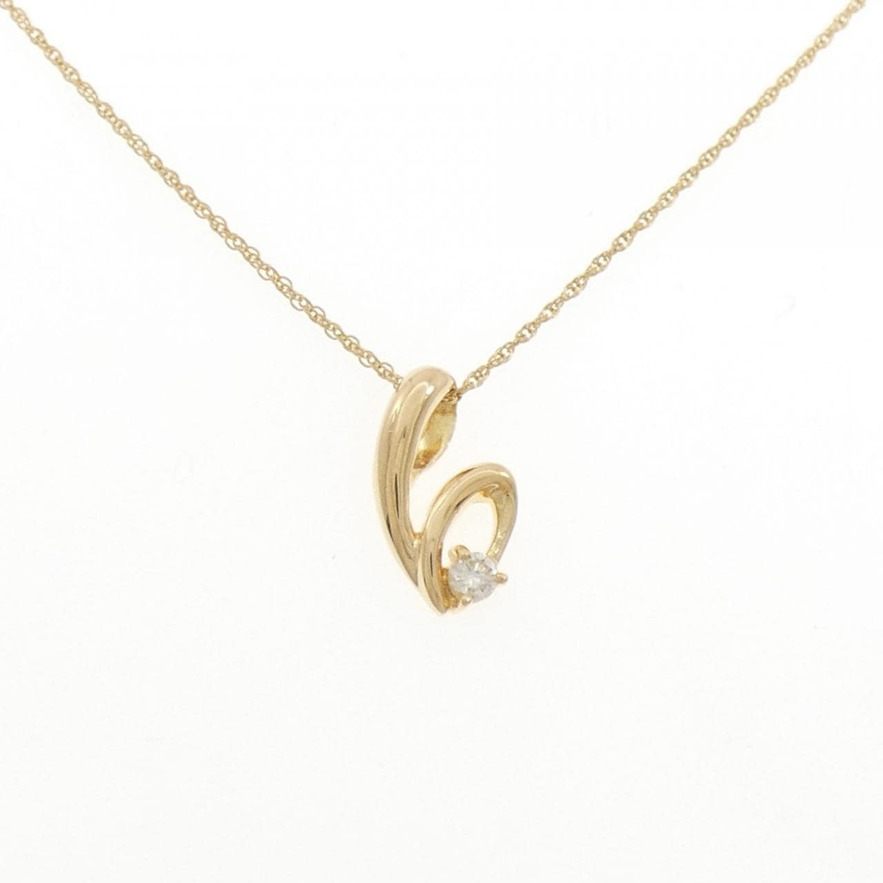 K18YG ダイヤモンド ネックレス 0.10CT