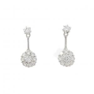 K18WG ダイヤモンド ピアス 0.50CT