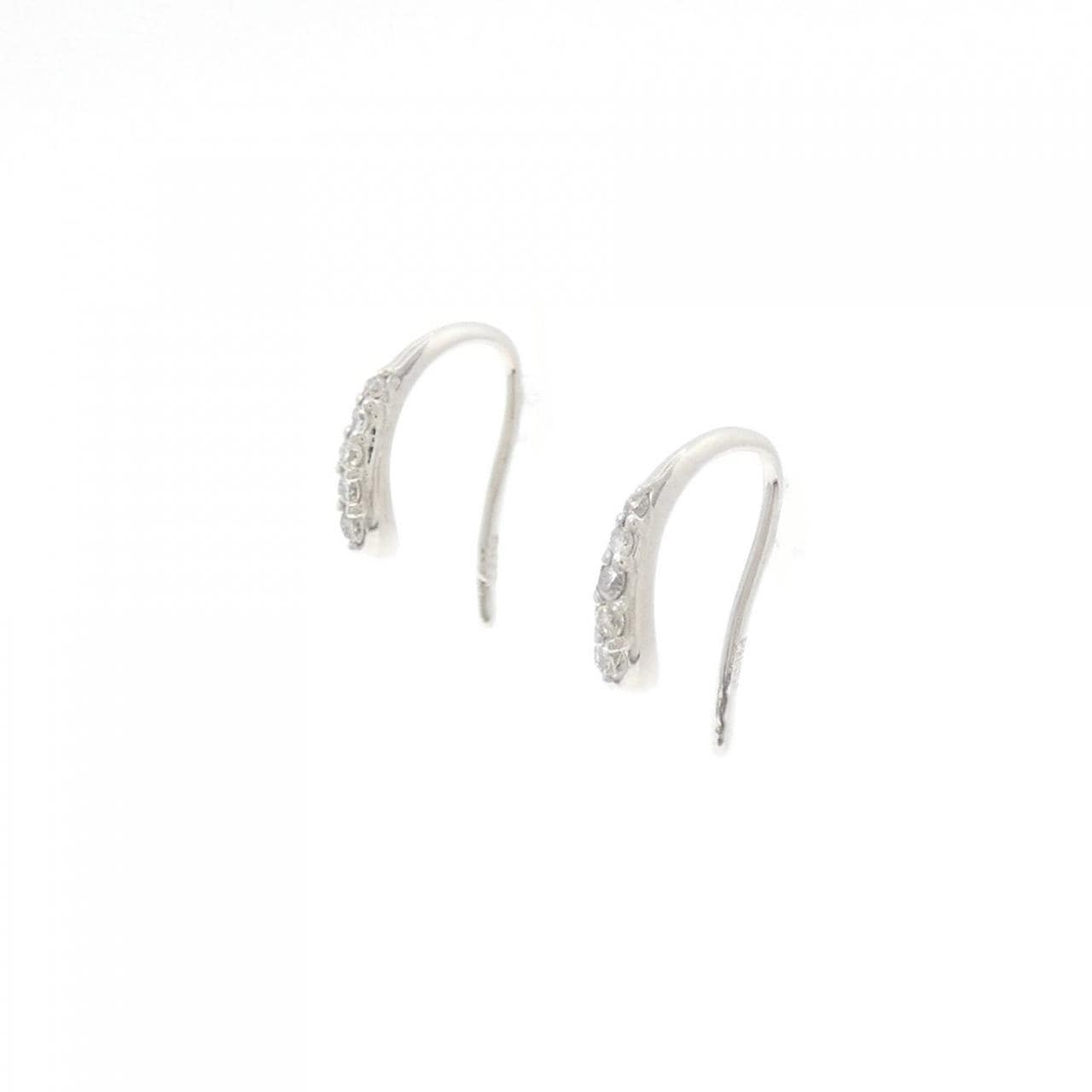 PT950 ダイヤモンド ピアス 0.06CT