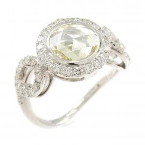 K18WG ダイヤモンド リング 0.70CT