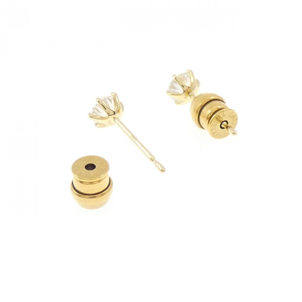【リメイク】K18YG/ST ダイヤモンド ピアス 0.318CT 0.323CT G VS2 Good