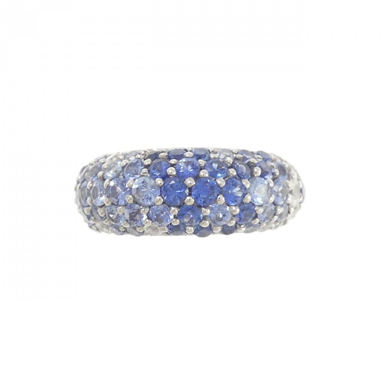 750WG サファイヤ リング 3.03CT