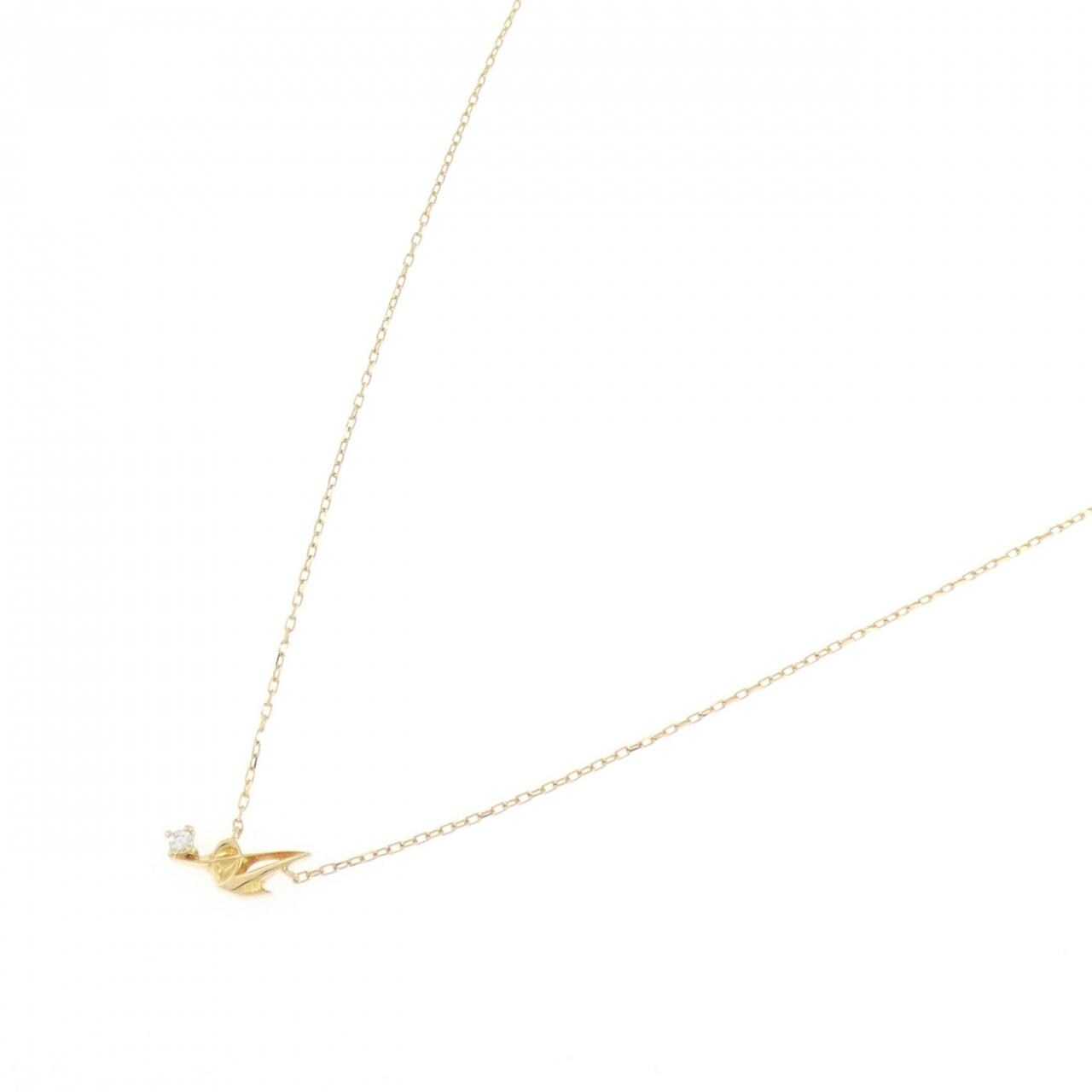 K18YG ダイヤモンド ネックレス 0.02CT