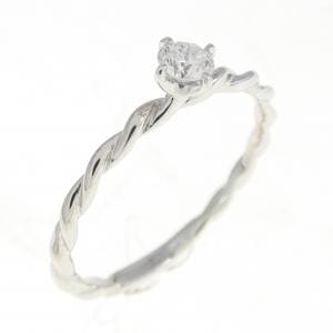 K18WG ダイヤモンド リング 0.10CT