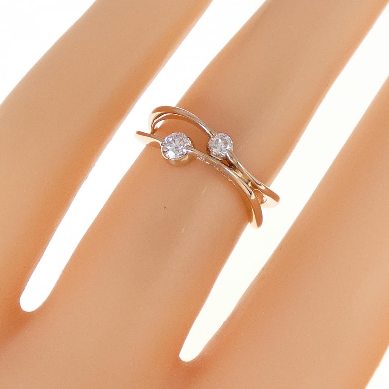 K18PG ダイヤモンド リング 0.21CT