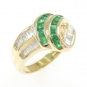 K18YG エメラルド リング 0.77CT