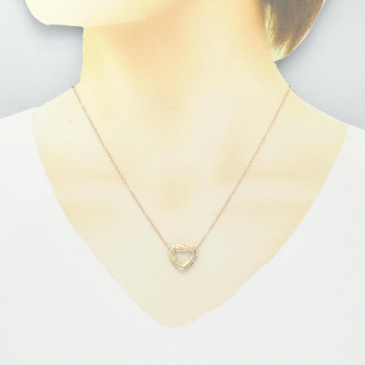 Cartier Trinity心形项链