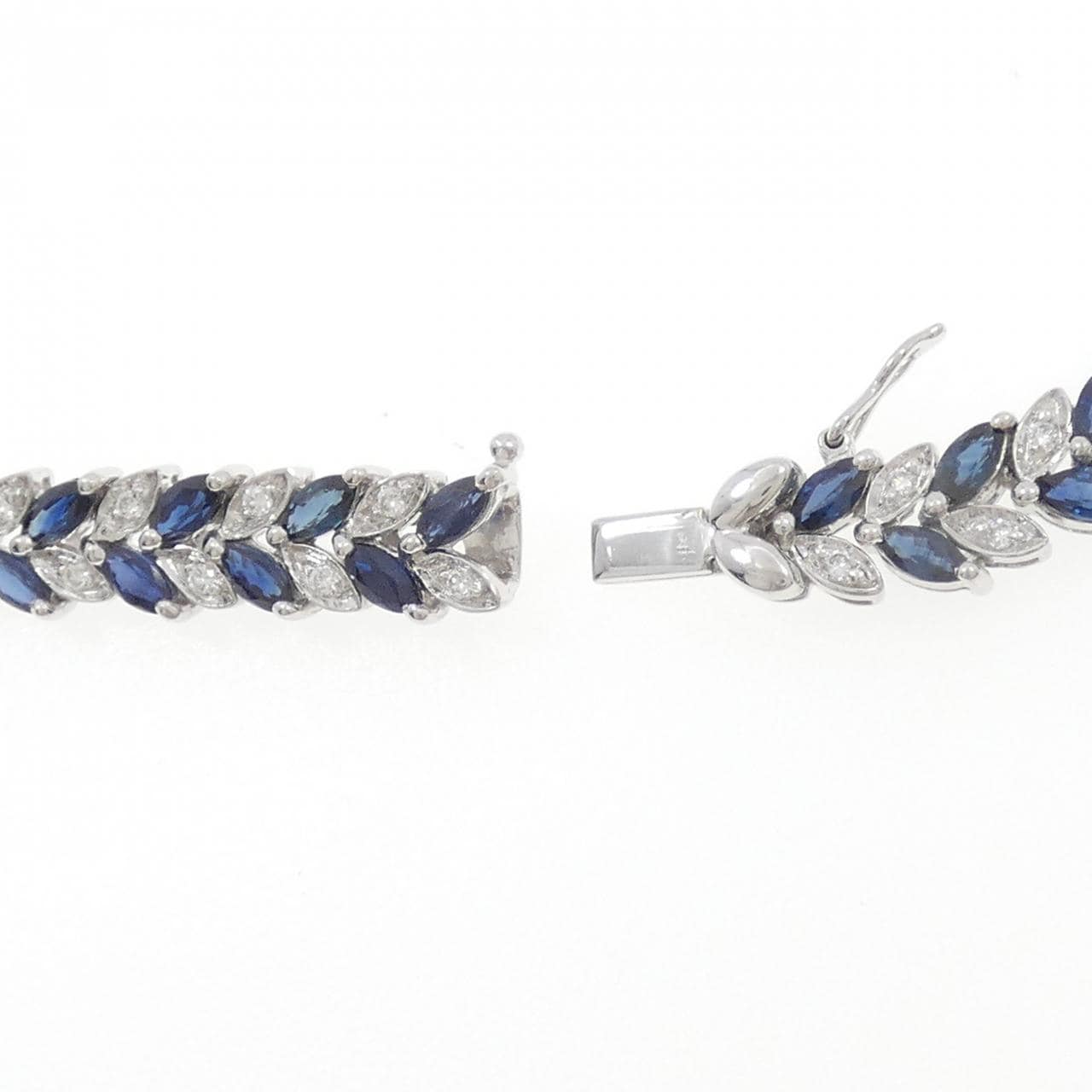 750WG サファイヤ ネックレス 16.96CT