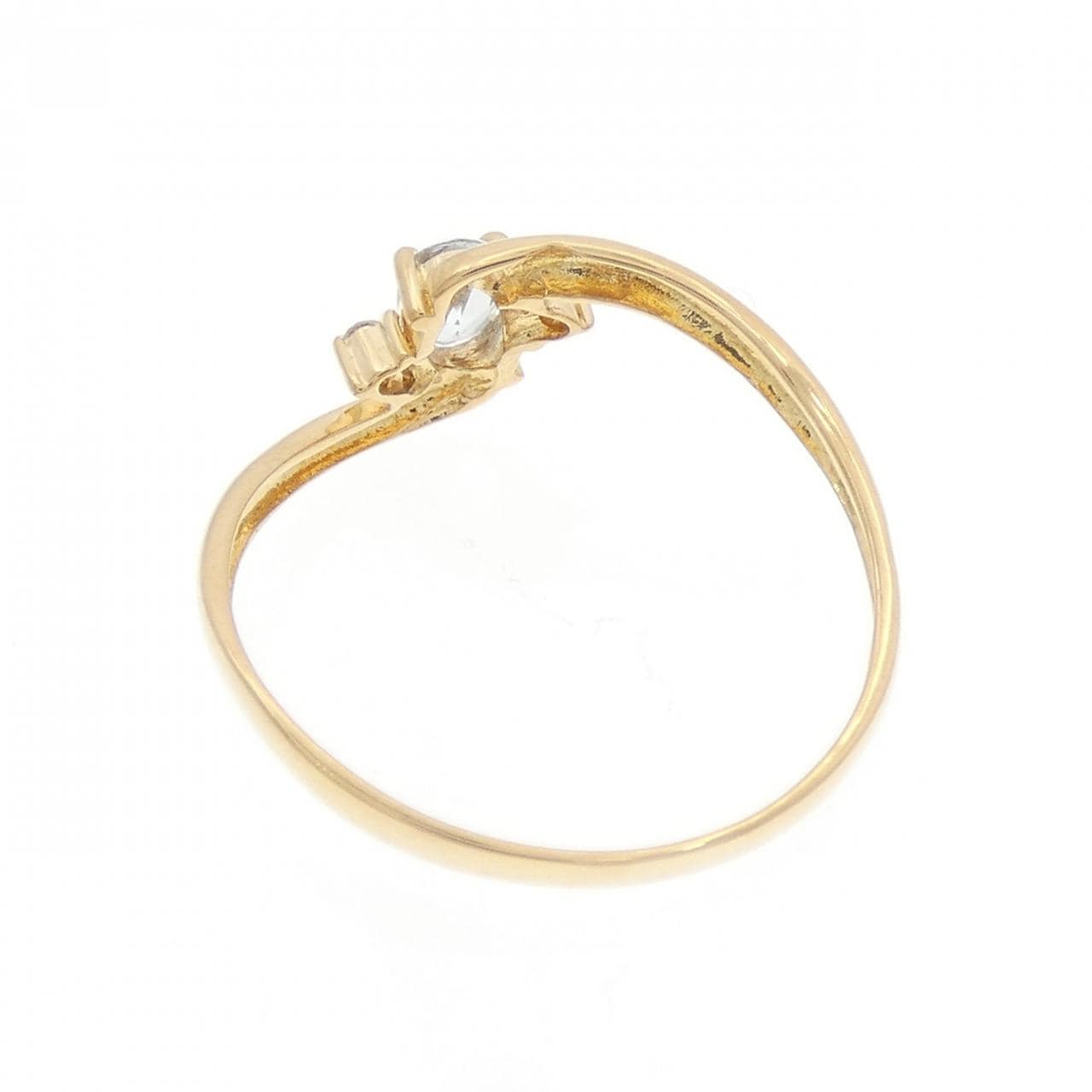 K18YG アクアマリン リング