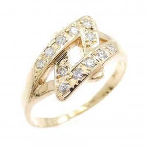 K18YG ダイヤモンド リング 0.14CT