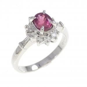 PT900 ルビー リング 0.665CT