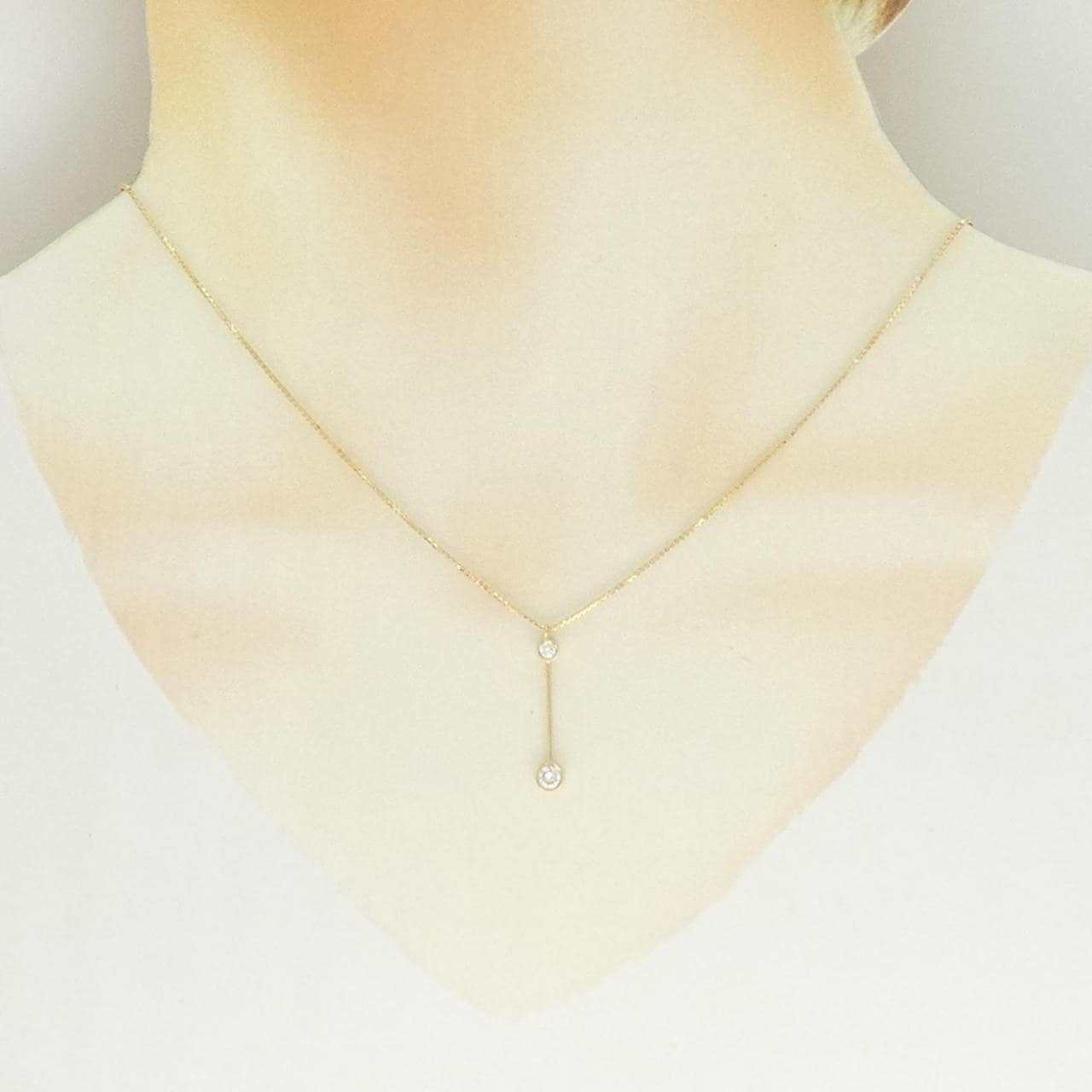 K18YG ダイヤモンド ネックレス 0.20CT