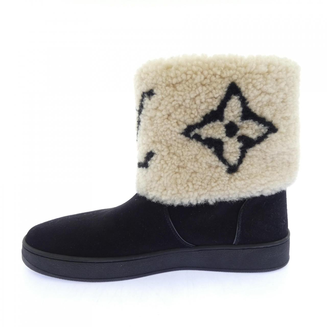 ルイヴィトン LOUIS VUITTON SNOW DROP FLAT ANKLE スノードロップライン ブーツ