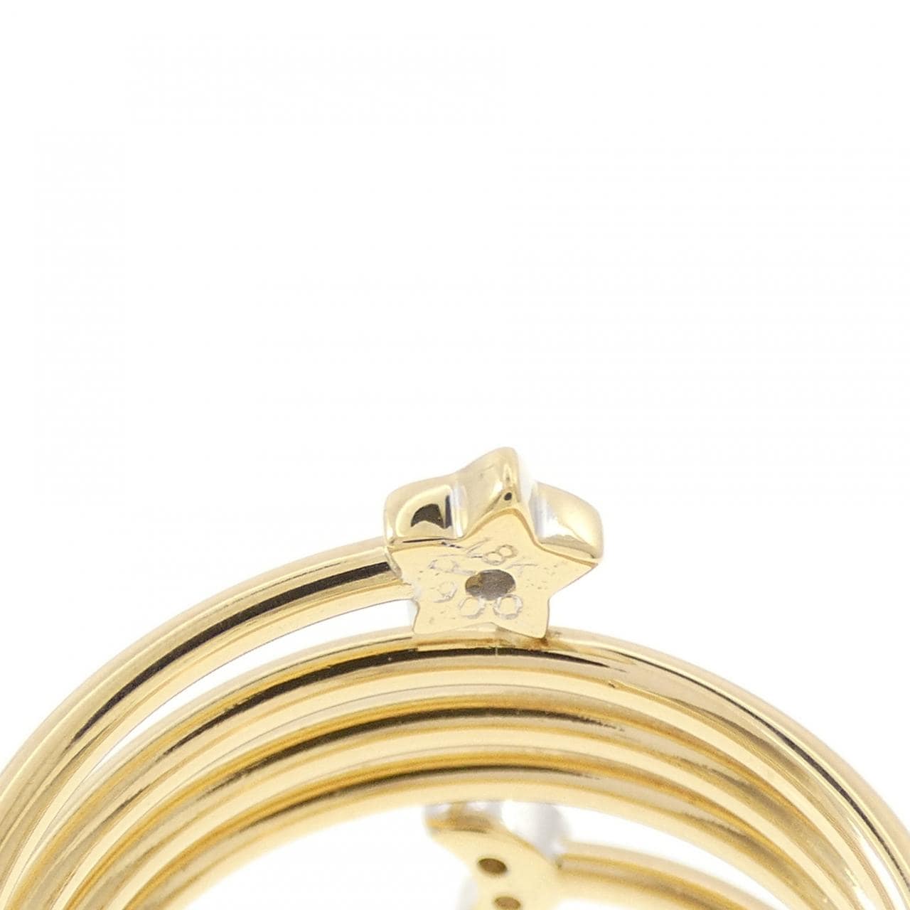 ポンテヴェキオ スター×ムーン ダイヤモンド リング 0.06CT