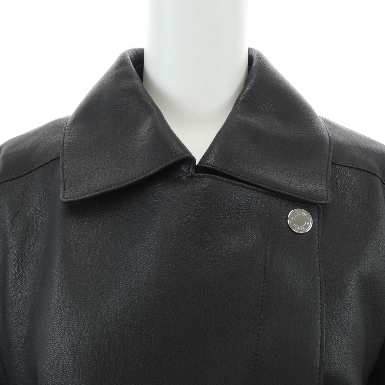 エルメス HERMES 乗馬ジャケット 4E1200D7 レザージャケット