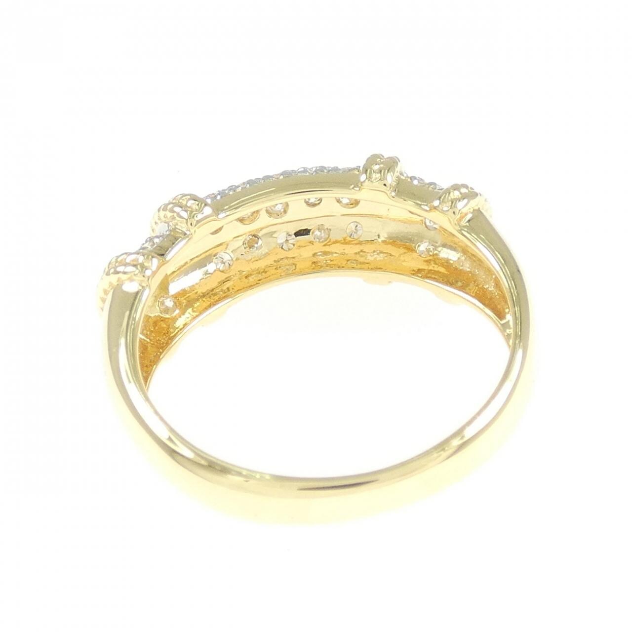 K18YG/K18WG ダイヤモンド リング 0.14CT