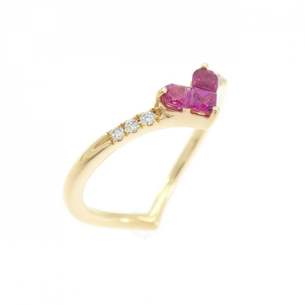 スタージュエリー ミステリアスハート ピンキーリング 0.15CT