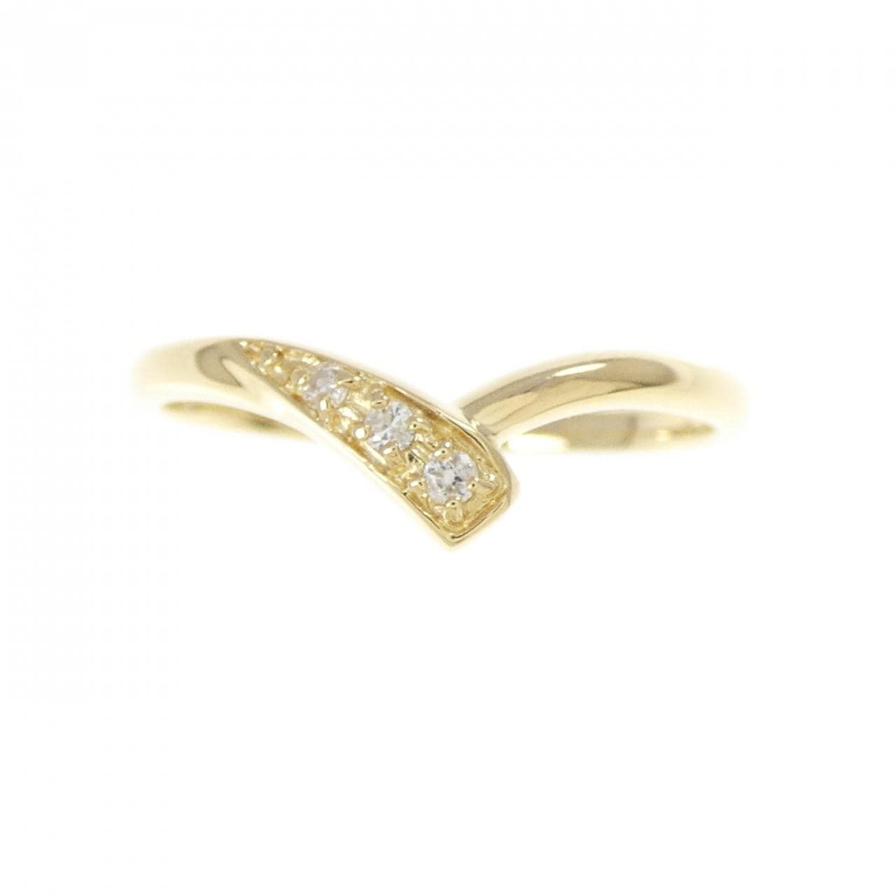 K18YG ダイヤモンド リング 0.03CT