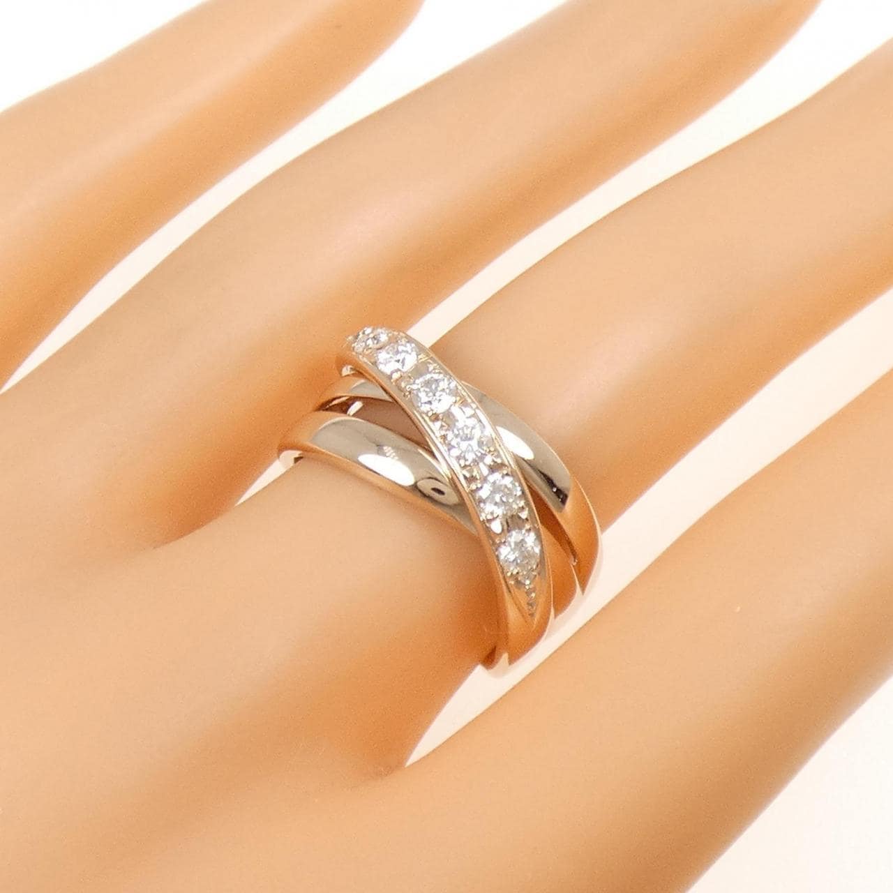 K18PG ダイヤモンド リング 0.50CT