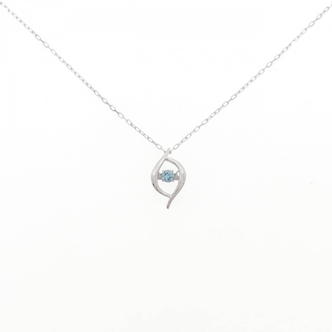 K10WG ブルートパーズ ネックレス