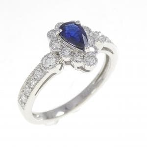 PT950 サファイヤ リング 0.37CT